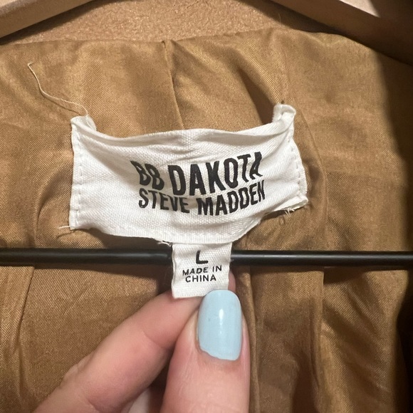BB Dakota Steve Madden Isn’t It Iconic Camel Coat, Size Large - Picture 4 of 4